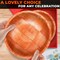 6 Pack Wooden Salad Bowls – 7.9"x2" Serving Bowls for Pasta, Fruit & Snacks, Lightweight Wood with Smooth Finish, Easy to Clean & Stack – Great for Home, Parties & Lovely Valentines Gifts for Hosts